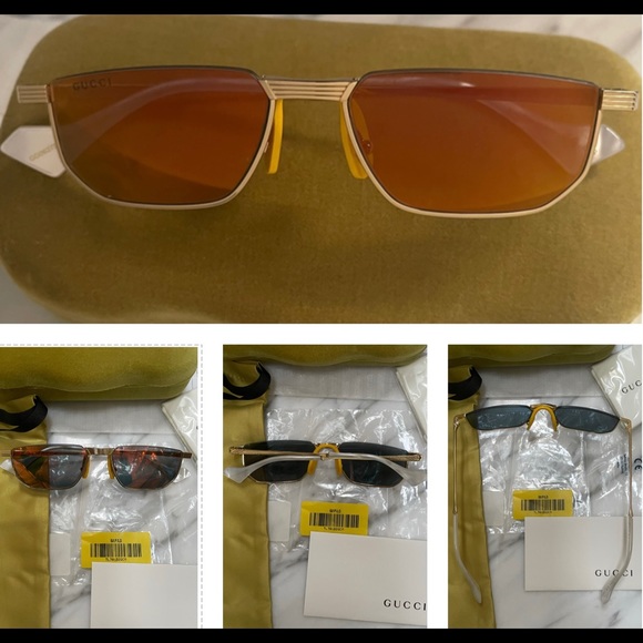GUCCI UNISEX ORANGE MIRROR , SAME STYLE WORE TO THE GRAMMYS ON BILLIE EILISH - Picture 3 of 16